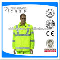 EN471 / ANSI hi viz 300D oxford 3m reflektierender Regenmantel